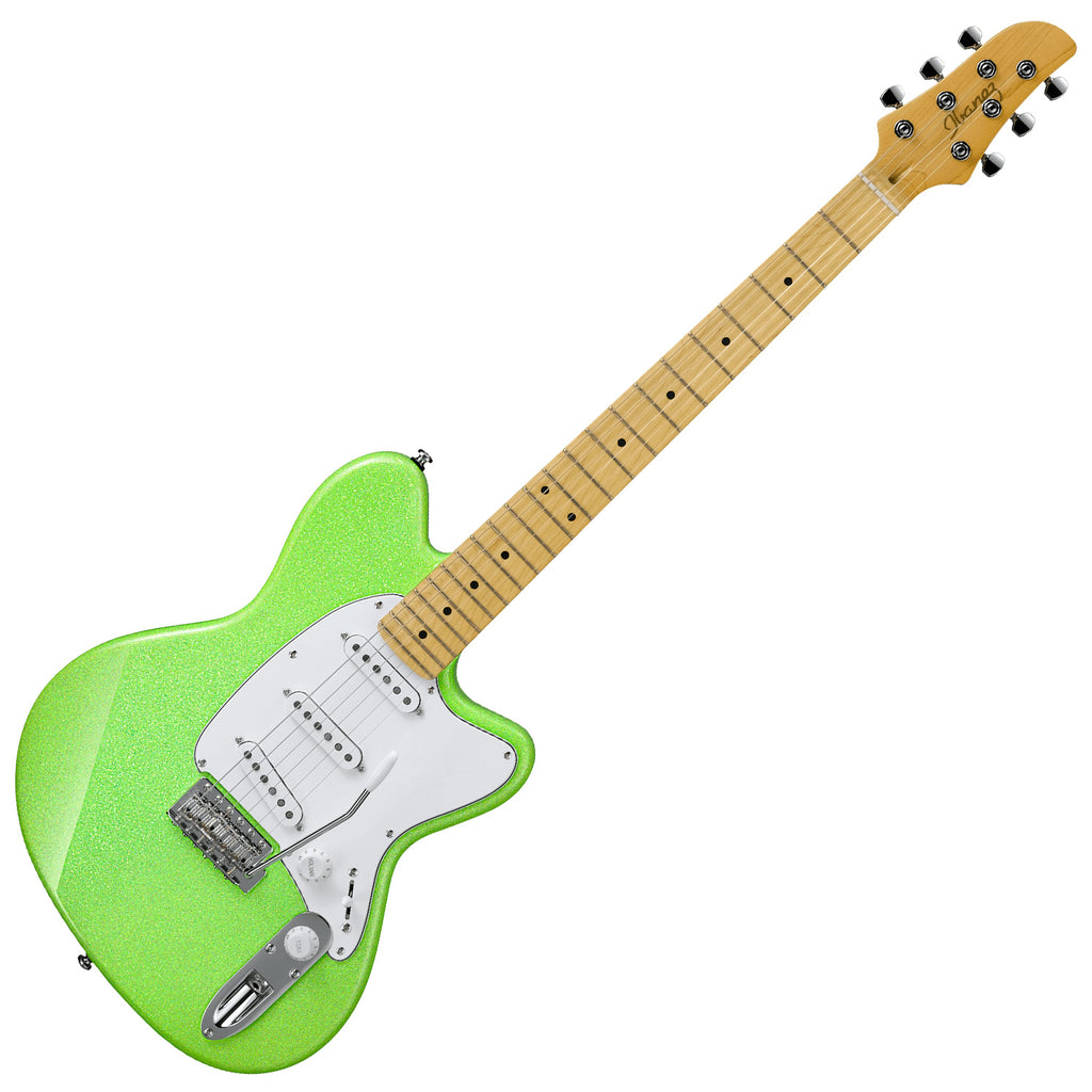Ibanez Yvette Young Signature Electric Guitar in Slime Green Sparkle - YY10SGS
