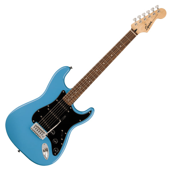 Squier Sonic Stratocaster Electric Guitar Laurel Black Pickguard in California Blue - 0373151526