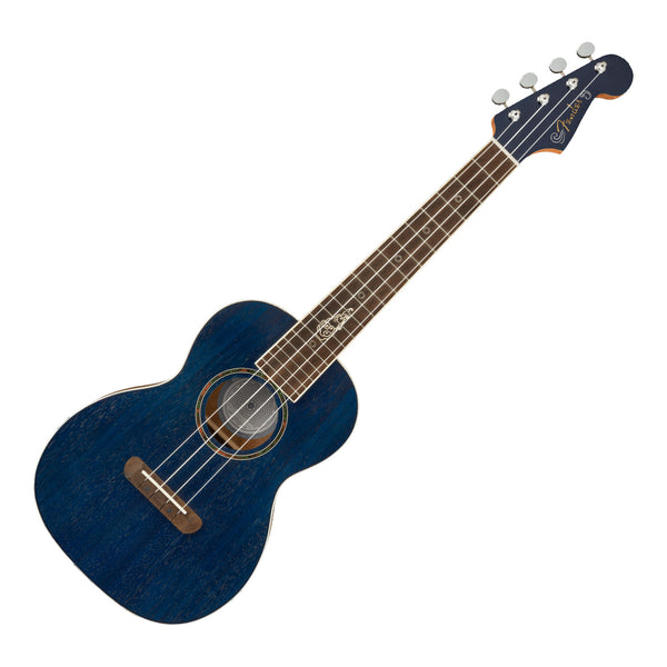 Fender Dhani Harrison Ukulele Walnut in Sapphire Blue - 0971752127