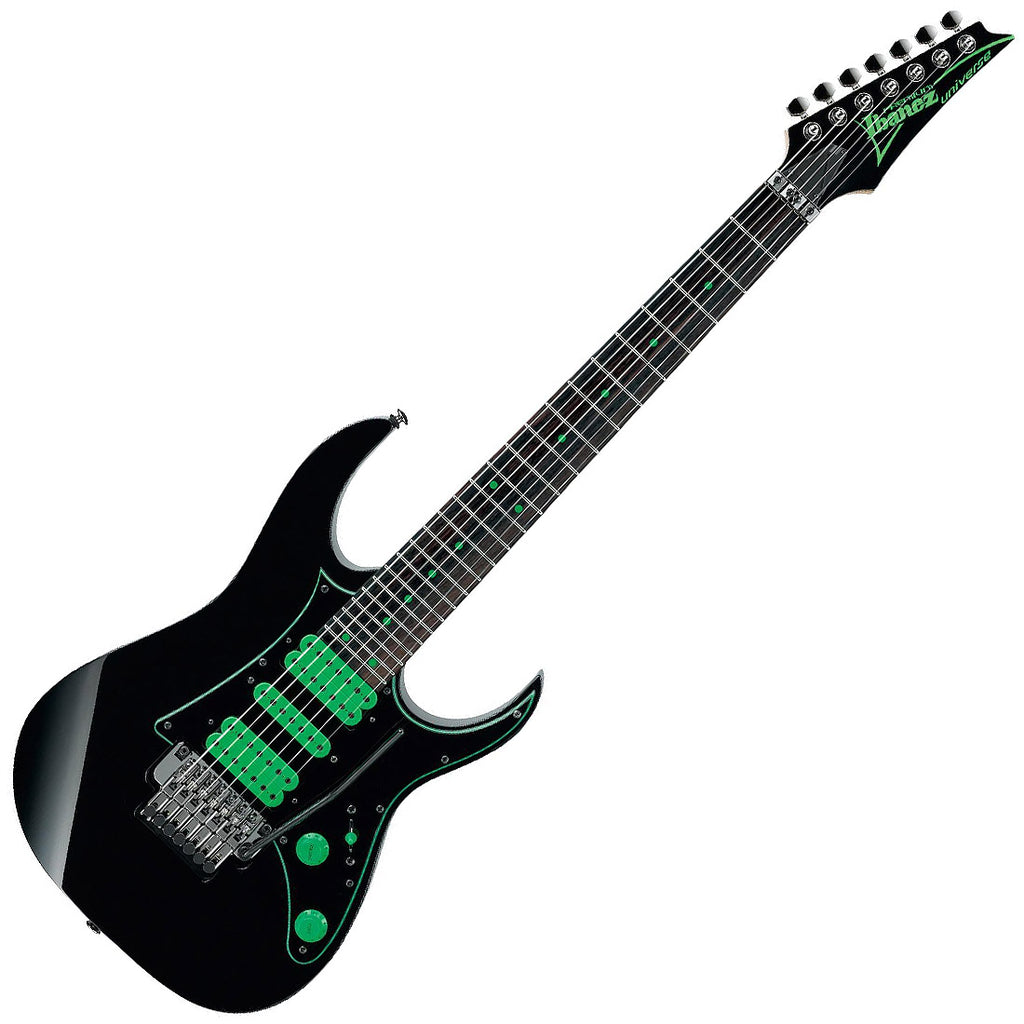 Ibanez Steve Vai Signature 7 String Electric Guitar in Black - UV70PBK