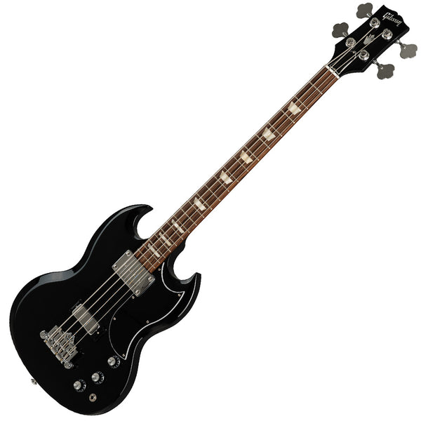 Gibson SG Standard Electric Bass in Ebony with Bag - BASG00EBCH