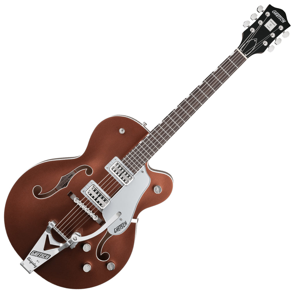 Gretsch G6118T Players Edition Anniversary Hollow Body Electric Guitar in Copper Metallic/Sahara w/Case - 2401157831