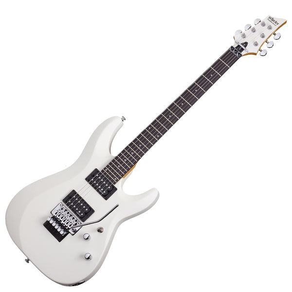 Schecter C-6 Electric Guitar Floyd Rose Deluxe Satin White - 435SHC
