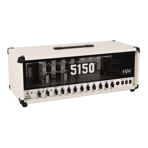 EVH 5150 ICONIC 80W Tube Guitar Amplifier Head in Ivory - 2257400410