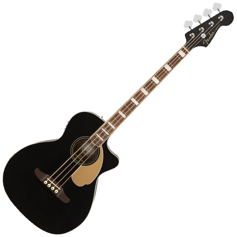 Fender Kingman Acoustic Electric Bass in Black - 0970743106