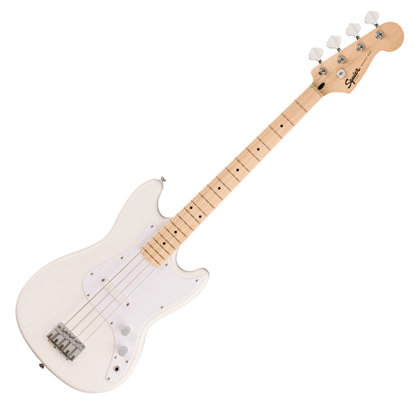 Squier Sonic Bronco Electric Bass Maple Neck White Pickguard in Arctic White - 0373802580