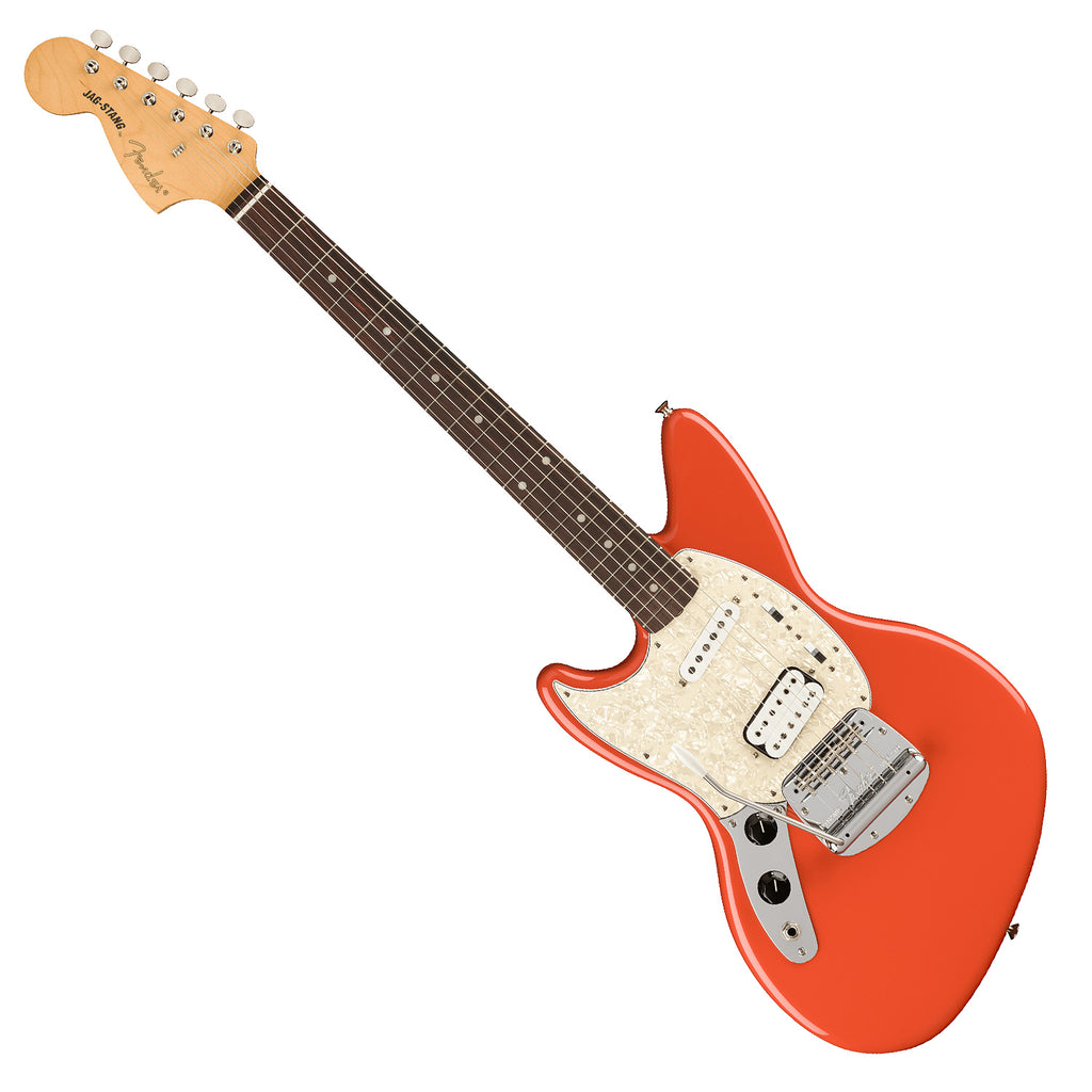 Fender Kurt Cobain Jag-Stang Electric Guitar Left Hand Rosewood in Fiesta Red - 0141050340