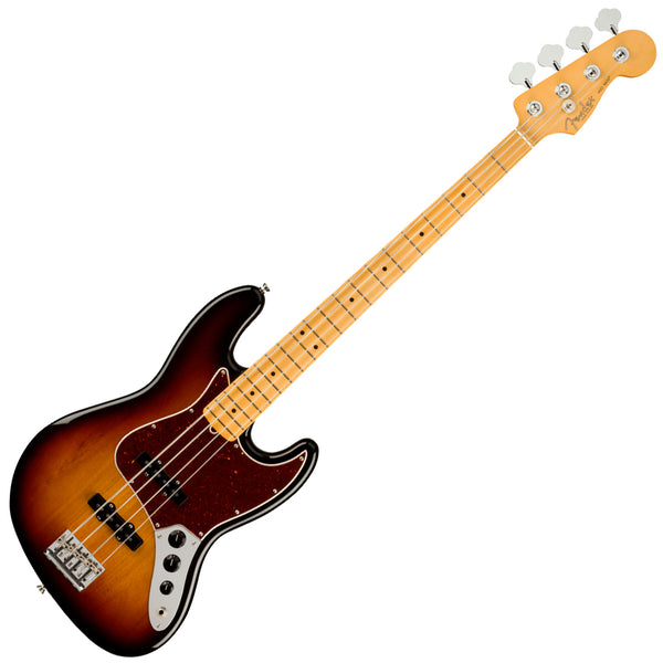 Fender American Professional II Jazz Electric Bass Maple 3 Colour Sunburst w/Case - 0193972700