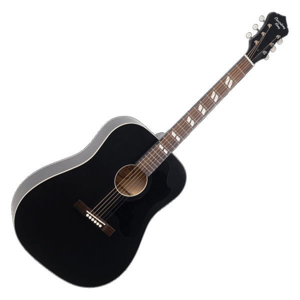 Recording King Dirty 30s Series 7 Dreadnought Acoustic Guitar in Matte Black - RDS7MBK