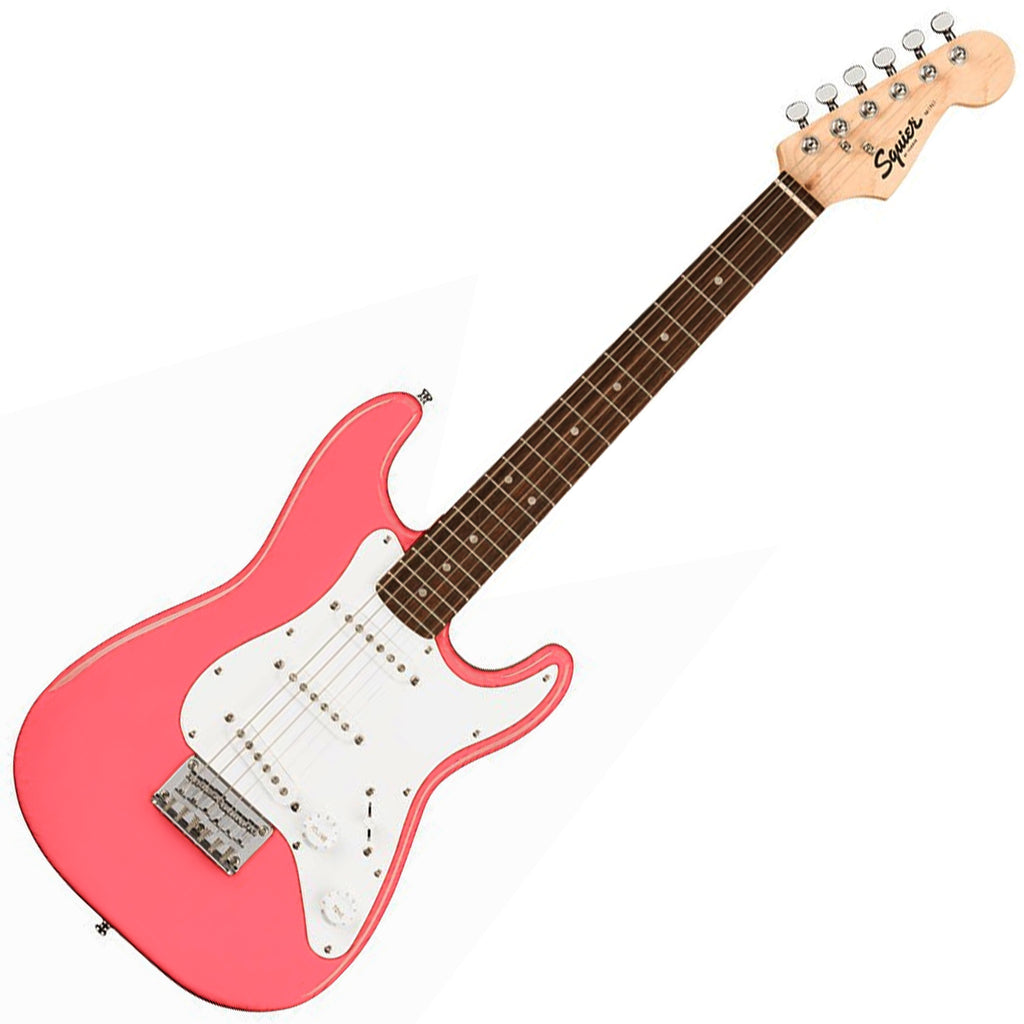Squier Mini Stratocaster Electric Guitar in Shell Pink - 0370121556
