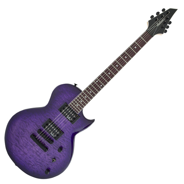 Jackson JS22Q SC Monarkh Amaranth Fretboard Electric Guitar in Trans Purple Burst - 2916901592