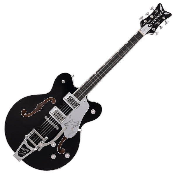 Gretsch G6636TSL Players Edition Silver Falcon Electric Guitar Semi-Hollow Body Bigsby in Black w/Case - 2400910806