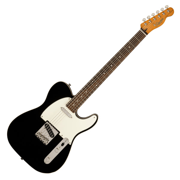 Squier Classic Vibe Baritone Custom Telecastor Electric Guitar in Black - 0374042506