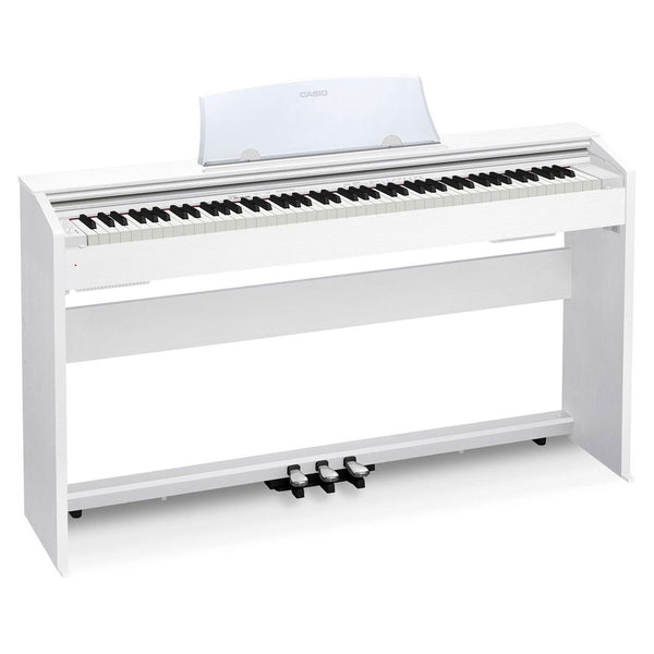 Casio 88-Key Digital Piano in White w/Cabinet Stand & Pedals - PX770WE