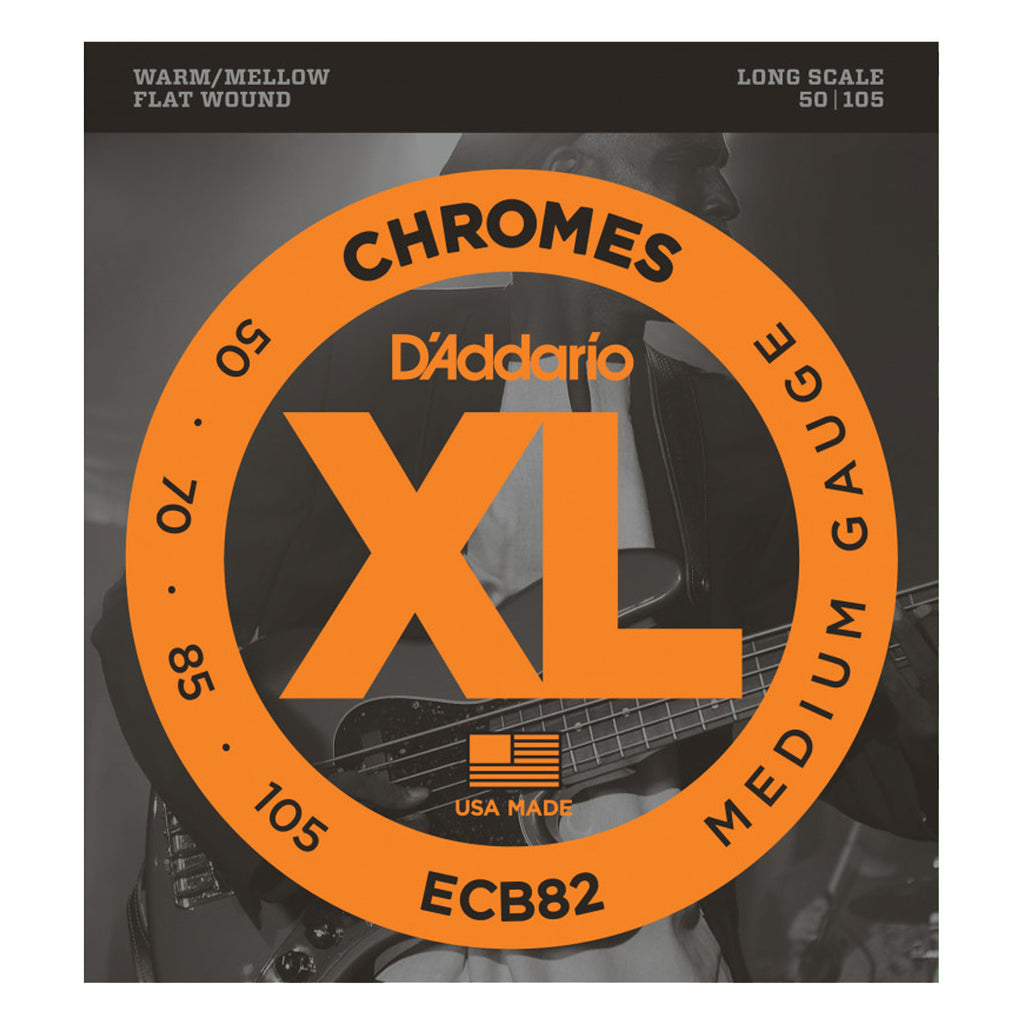 D'Addario Bass Chromes Bass Strings 50-105 Long Scale - ECB82