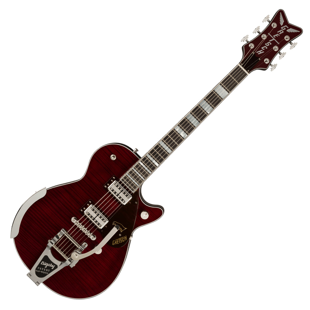 Gretsch G6134TFM-NH Nigel Hendroff Penguin Electric Guitar in Dark Cherry Metallic Flame w/Case - 2400749877