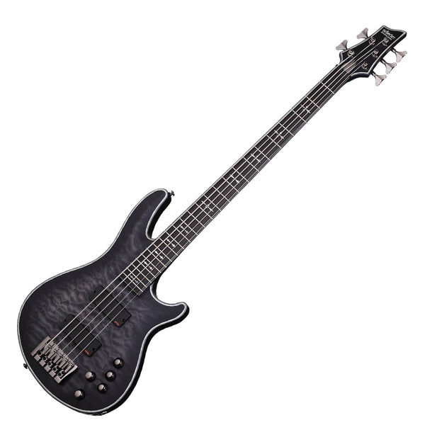 Schecter Hellraiser Extreme-5 String Electric Bass See Thru Black Satin - 1918SHC