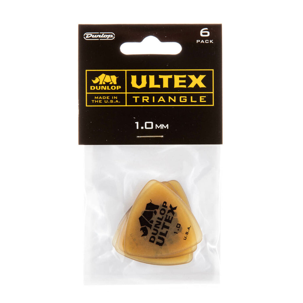 Dunlop Ultex Picks Triangle 6 Piece 1.0 Player's Pack - 426P10