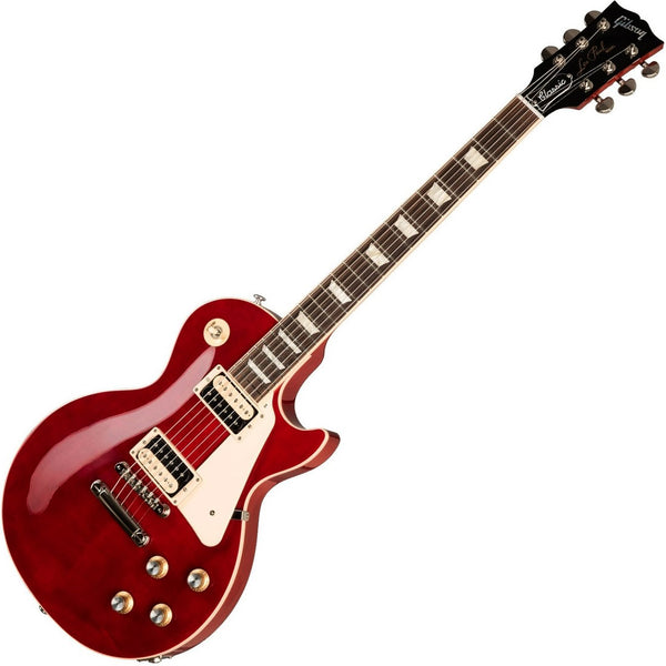 Gibson Les Paul Classic Electric Guitar in Translucent Cherry w/Case - LPCS00TCNH