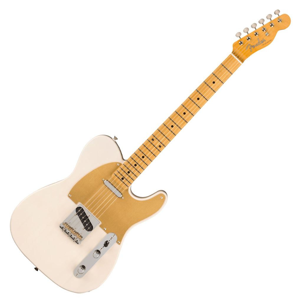 Fender Japanese Vintage Modified 50s Telecaster Electric Guitar Maple in White Blondel - 0251962301