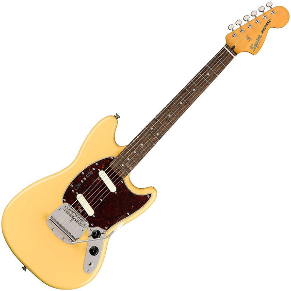 Squier Classic Vibe '60s Mustang Electric Guitar Laurel in Vintage White - 0374080541