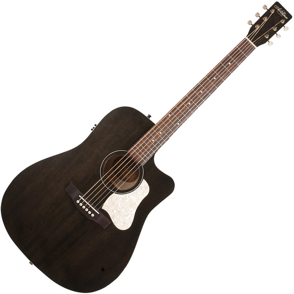 Art & Lutherie Americana Acoustic Electric Faded Black Cutaway Presys II In Faded Black - 51700