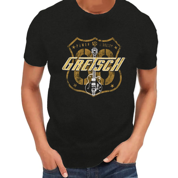 Gretsch Route 83 T-Shirt In Black Medium - 9227883506