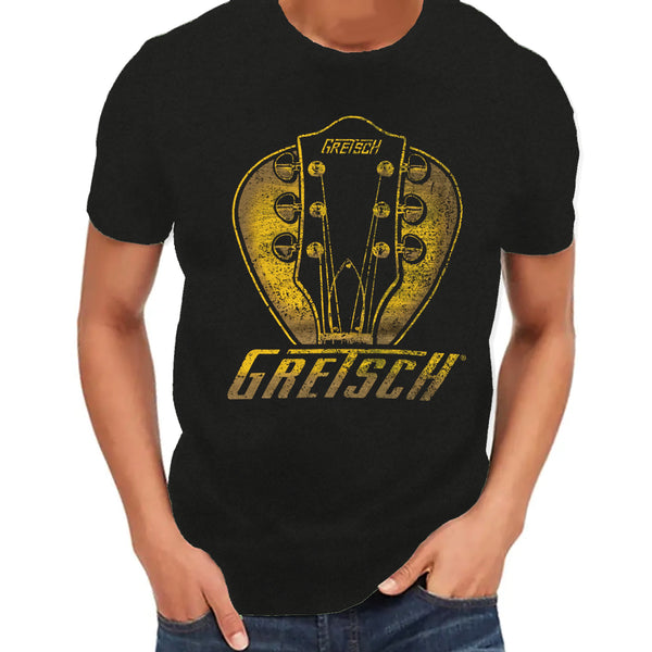 Gretsch Headstock Pick T-Shirt In Black Large - 9224378606