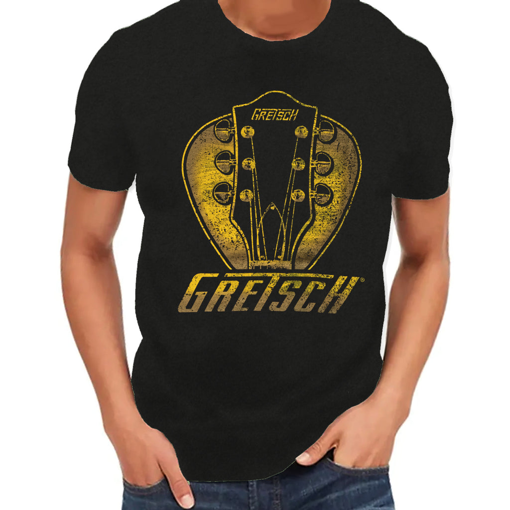 Gretsch Headstock Pick T-Shirt In Black 2XL - 9224378806