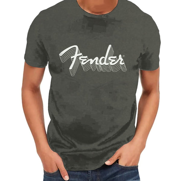Fender Reflective Ink T-Shirt Charcoal XL - 9122521606