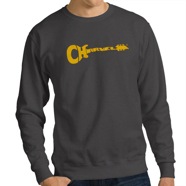 Charvel Sweatshirt in Gray and Yellow Medium - 9922774506