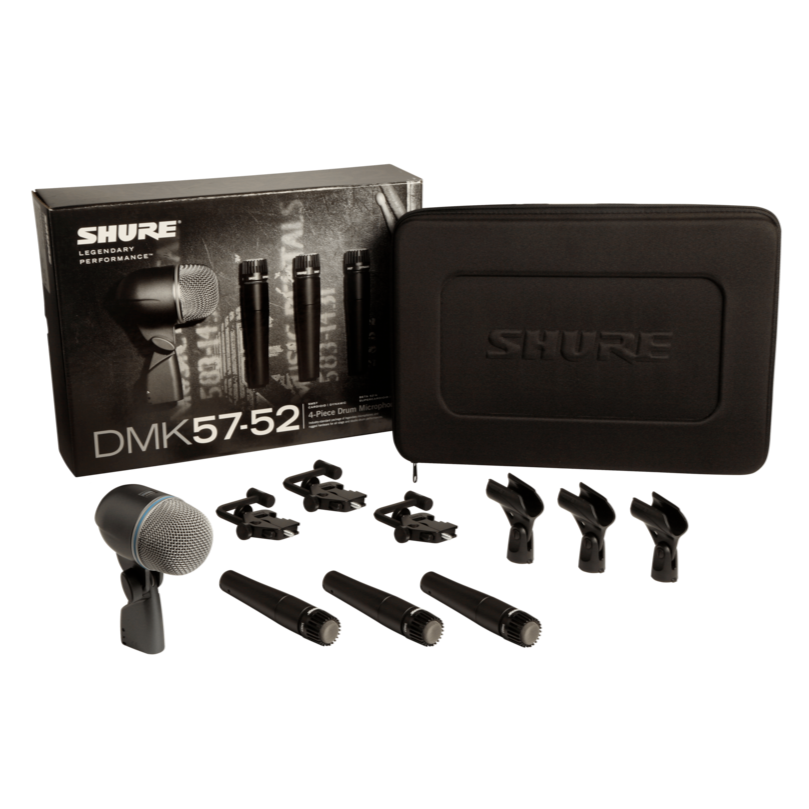 Shure Drum Microphone Kit w/3 SM57 & 1 BETA52A - DMK5752