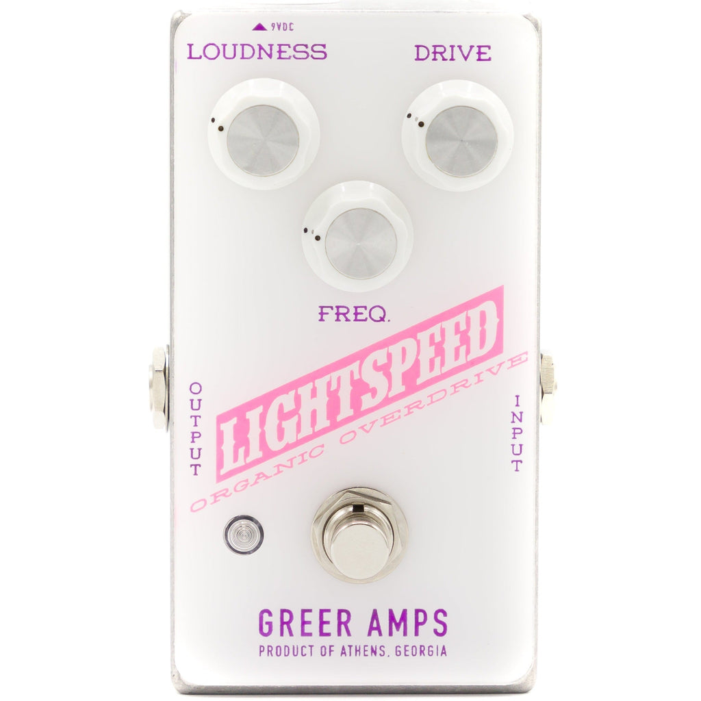 Greer Amps Lightspeed Organic Overdrive Effects Pedal in Purple Pink - GREERLOOPURPNK
