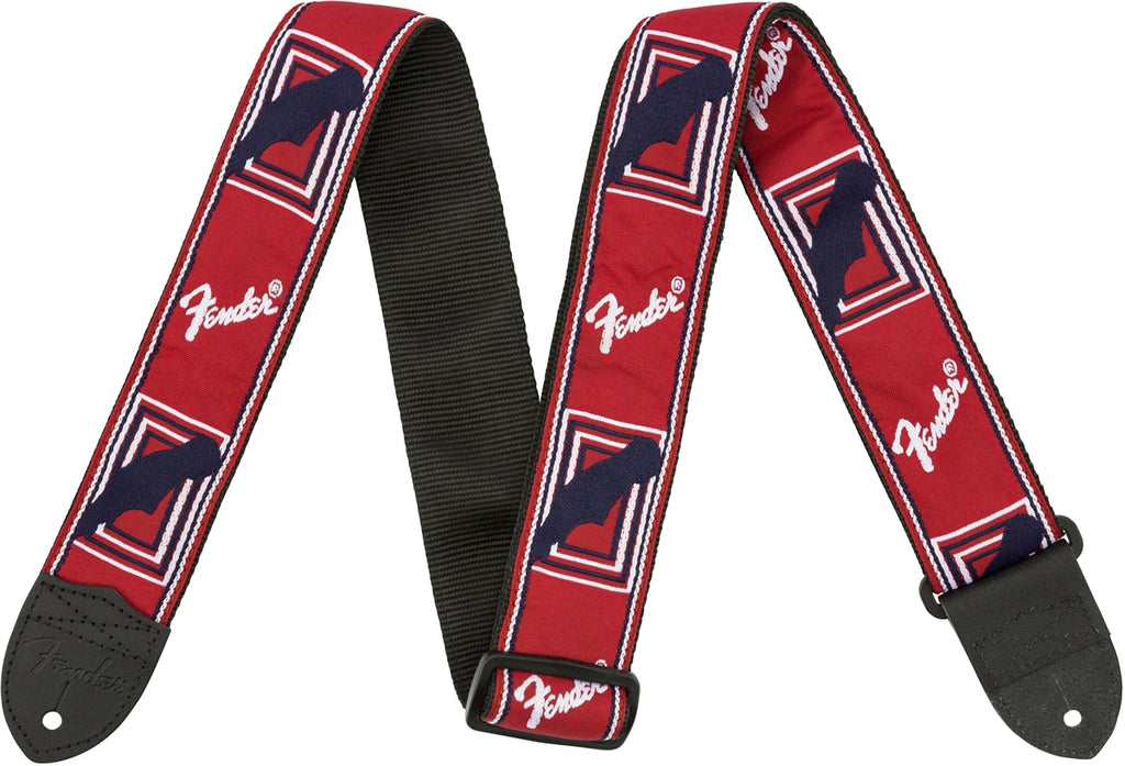 Fender Guitar Strap in Red White and Blue - 0990682000