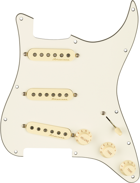 FENDER Pre-wired Stratocaster Pickguard SSS Vintage Noiseless White/Black/White - 0992344509