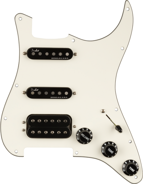 FENDER Pre-wired Stratocaster Pickguard HSS Shawbucker Gen 4 White/Black/White - 0992347509
