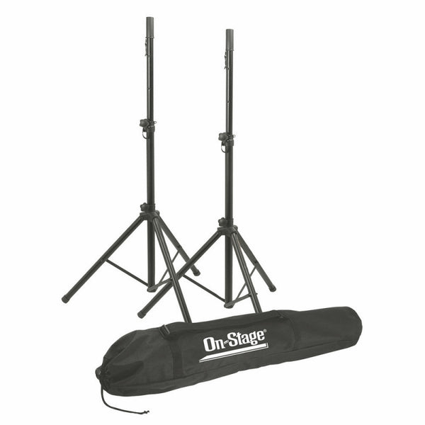 On Stage All-Aluminum Speaker Stand Pack-2xStands w/Bag - SSP7900