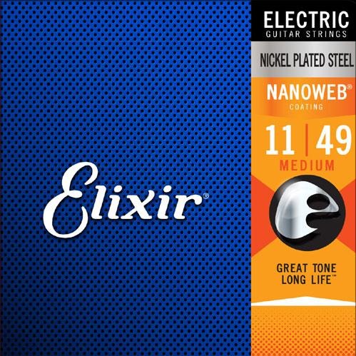 Elixir Medium Nano Electric Strings 11-49 - 12102