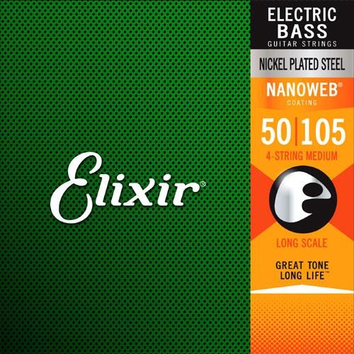 Elixir Heavy Nano Bass Strings 050-105 - 14102