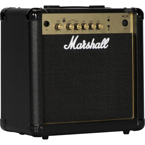 Marshall 15-watt, 2-channel 1x8 inch Guitar Amplifier w/ 3-band EQ - MG15G