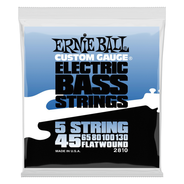 Ernie Ball 2810 5 String Flatwound Bass Strings 045-130 - 2810EB