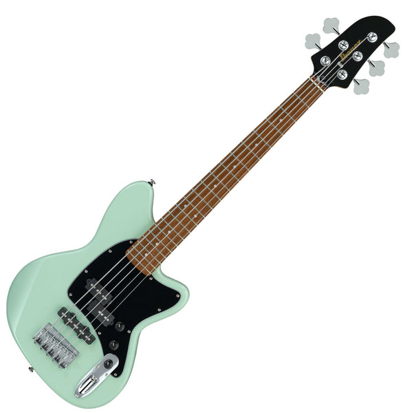 Ibanez Talman Electric Bass Standard  30 Scale  5 String Electric Bass in Mint Green - TMB35MGR