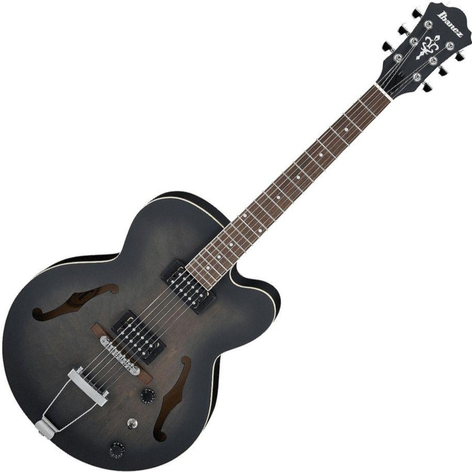 Ibanez AF Artcore Hollowbody Electric Guitar in Transparent Flat Black - AF55TKF