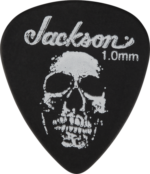 Jackson 451 Shape Skull Picks Black Heavy 1 mm (12 pack) - 2987451900