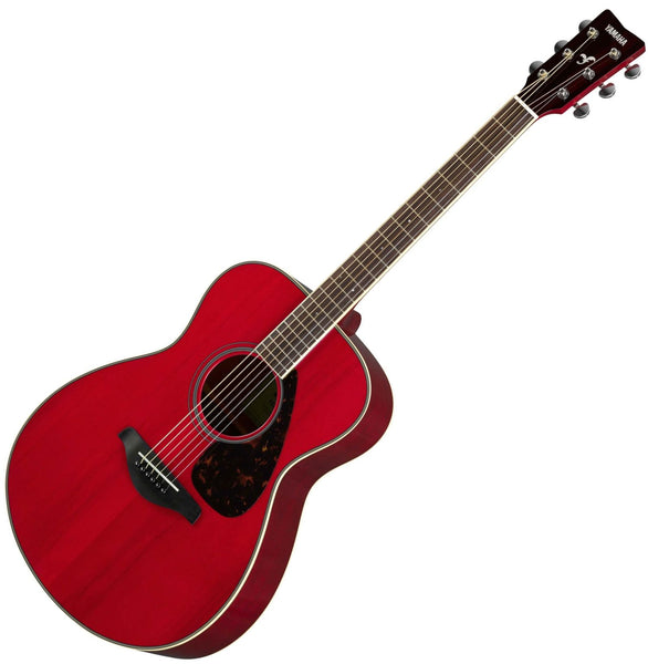 Yamaha Solid Spruce Top Folk Size Acoustic Guitar in Ruby Red - FS820RR