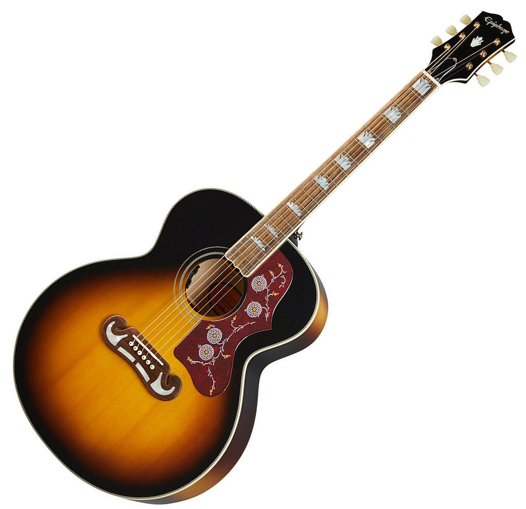 Epiphone Inspired by Gibson J-200 All Solid Wood Acoustic Electric in Vintage Sunburst - IGMTJ200VSGH
