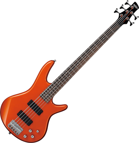 Ibanez Gio SR 5 String Electric Bass in Roadster Orange Metallic - GSR205ROM