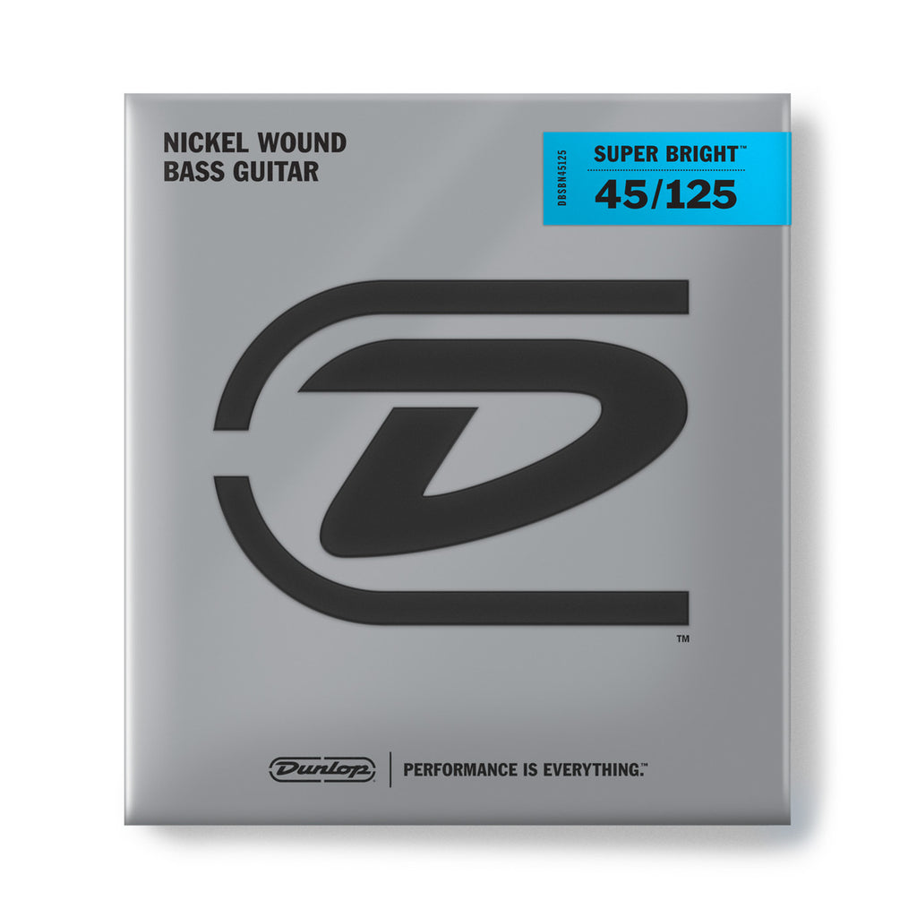 Dunlop Super Bright 45-125 5 String Medium Nickel Bass Strings - DBSBN45125