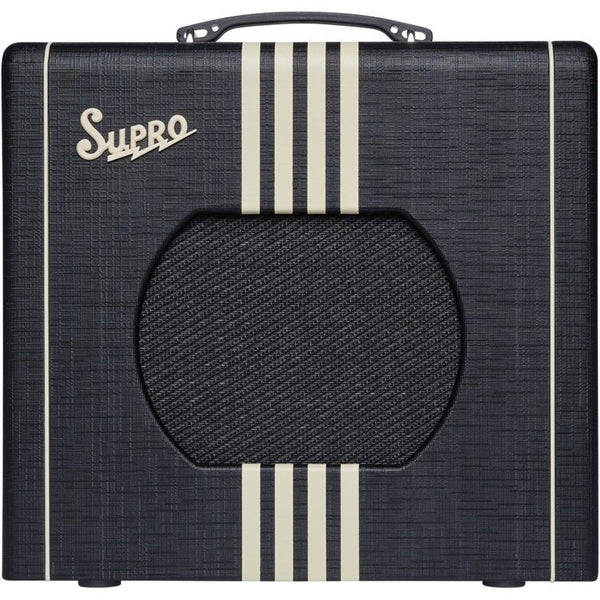 Supro Delta King 10 - 5 Watt Tube Guitar Amplifier 1x10 w/Reverb in Black & Cream - 1820RBC