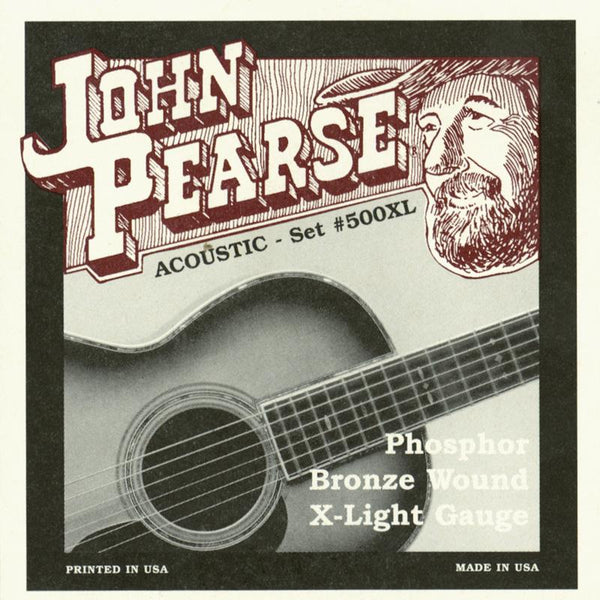 John Pearse X-Light Phosphor Bronze Acoustic Strings 010-047 - 500XL